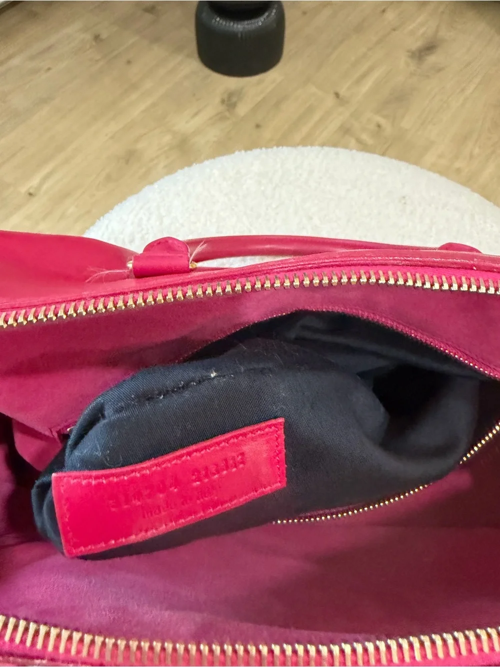 Saint Laurent Fuchsia Leather Satchel